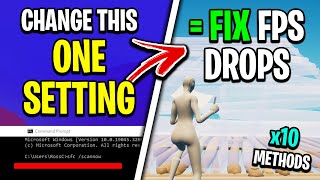 Fix Fortnite FPS Drops amp Stutters  Best Methods [upl. by Scutt505]