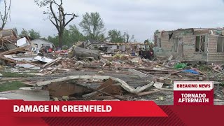 Aftermath of tornado damage in Greenfield Iowa [upl. by Lakim749]