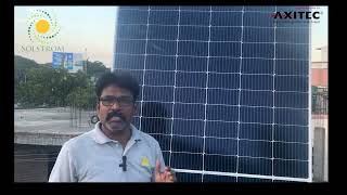 German Solar Brand Axitec 550 Wp solar panel in Chennai [upl. by Anhpad277]