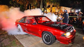 Mustangs at Daytona 2023 Burnout amp Loud Exhaust Competition [upl. by Houlberg]