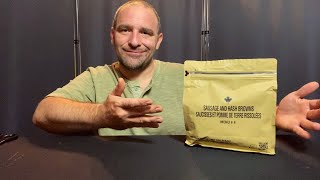 ASMR Canadian MRE Menu 4 Sausage amp Hash browns [upl. by Nanji]