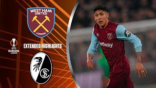 West Ham vs Freiburg  Extended Highlights  UEL Group Stage MD 6  CBS Sports Golazo [upl. by Chew33]