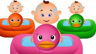 Five Little Babies Bathing In A Tub And More  JamJammies Nursery Rhymes amp Kids Songs [upl. by Ennaeirrac]