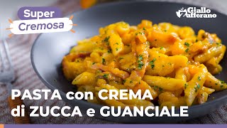 PASTA con CREMA di ZUCCA e GUANCIALE la COPPIA PERFETTA😍🎃🧡🥓 [upl. by Sirref]