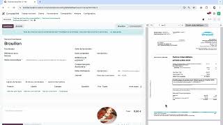 Astuce 6  Faire apparaitre la facture à droite  Odoo V17 [upl. by Orelee]