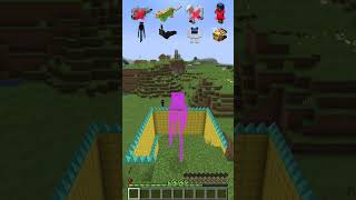 Spike Fall vs Different Mobs shorts meme minecraft [upl. by Ardnas139]