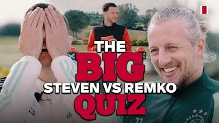 THE BIG AJAX QUIZ  Steven Berghuis 🆚 Remko Pasveer  ‘They threw it in the water…’ 😅👔 [upl. by Moran7]