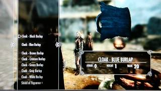 Skyrim Mods Xbox 360  Cloaks of Skyrim [upl. by Edlitam]