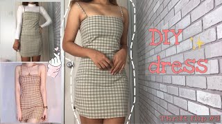 THRIFT FLIP  DIY 3 BODYCON DRESS [upl. by Carlyle]