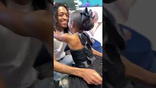 Father released from prison surprises daughter at preK graduation [upl. by Elinad833]