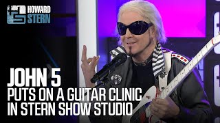 John 5 Puts on a Guitar Clinic in the Stern Show Studio [upl. by Cyril]