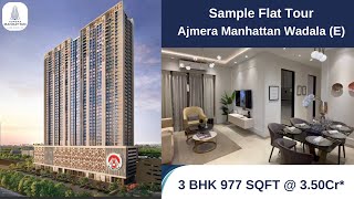 Ajmera Manhattan  Wadala East  Sample Flat  3 BHK [upl. by Egroej]