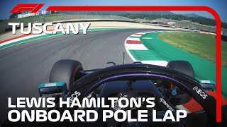 Lewis Hamiltons Pole Lap  2020 Tuscan Grand Prix  Pirelli [upl. by Sollows]