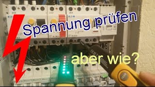 ELEKTRO Richtiger Umgang mit dem Spannungsprüfer [upl. by Fishbein]