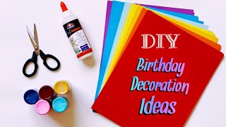 DIY Best 4 Birthday Decoration Ideas  Easy Birthday Decoration  Paper Craft Decors  68 [upl. by Grania627]