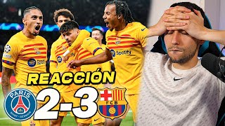 REACCIONANDO al PSG vs Barcelona 23 IMPRESIONANTE [upl. by Ivgnout]