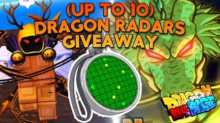 DRAGON RADAR GIVEAWAY UP TO 10  Roblox Dragon Ball Rage Update [upl. by Akener]