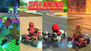 Every SNES Track in Mario Kart 8 Deluxe [upl. by Fenn380]