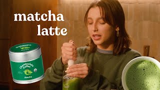 how to make a matcha latte with emma chamberlain [upl. by Eiramllij]