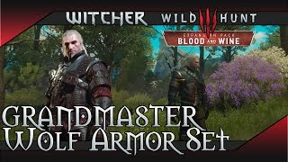 Witcher 3 Blood and Wine  Grandmaster Wolf Wolven Gear Set Location [upl. by Jeritah689]