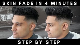 HOW TO SKIN FADE IN 4 MINUTES  HOW TO FADE STEP BY STEP  MY FADING TECHNIQUE EXPLAINED [upl. by Nomor373]