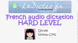 laféedusureau  Dictée niveau CM1  FLE  averageeasy level [upl. by Nowahs]