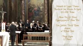 Pange Lingua LPerosi  Coro Polifonico Jubilate Deo di Roma [upl. by Saturday]