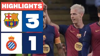 FC BARCELONA 3  1 RCD ESPANYOL I RESUMEN LALIGA EA SPORTS [upl. by Nerin]