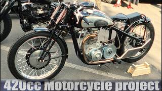 1930s racing style custom motorcycle 420cc [upl. by Kimmel]