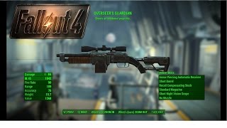 Fallout 4 Walkthrough  How to get the Overseers Guardian  PC ULTRA 1080P HD [upl. by Cheyne152]