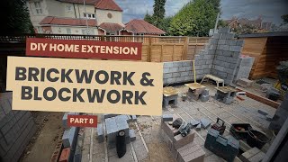 Home Extension Self Build  Brickwork [upl. by Eolande568]