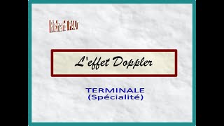 Effet Doppler  Terminale SPE [upl. by Chap342]