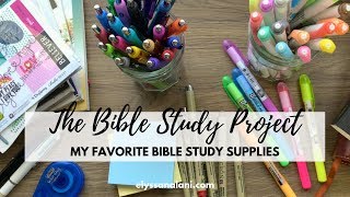 MY FAVORITE BIBLE STUDY SUPPLIES  THE BIBLE STUDY PROJECT [upl. by Nick]