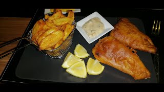 Backfisch aus Bierteig mit frischen Pommes aus dem Airfryer Fish and Chips [upl. by Borchert837]