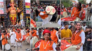 Marathi Dhol Tasha Band Performance at Khairatabad Ganesh 2024  Marathi Dhol Tasha Group [upl. by Joaquin203]