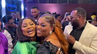 SEE HOW FUNKE AKINDELE GREETED IYABO OJO AND JJC AT THE PREMIERE OF SHE MUST BE OBEYED MOVIE [upl. by Coulter]