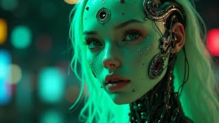 Dark Techno to 4k Ai Generated and Animated Cyborgs trending darktechno aiart [upl. by Aimerej713]