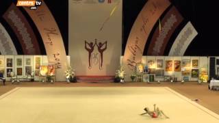 Arina Averina 2014 Ribbon BALTIC HOOP  AverinaTwins [upl. by Bernetta]