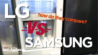 LG VS Samsung Refrigerators  How Do They Compare [upl. by Yenffit]