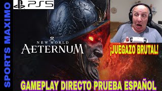 NEW WORLD AETERNUM ¿MERECE LA PENA SU COMPRA BETA ABIERTA  PS5 GAMEPLAY DIRECTO ESPAÑOL [upl. by Alael706]