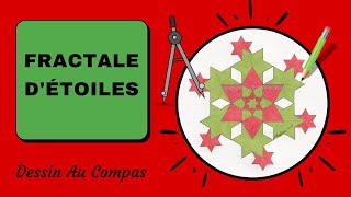 🎨 Comment Dessiner Une Fractale DÉtoiles Au Compas Tuto Dessin Au Compas 164 [upl. by Ereynihc]