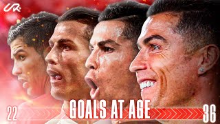 Cristiano Ronaldos Incredible Goals at Every Age—What He Did at 22 and 35 Will Shock You [upl. by Ydospahr]