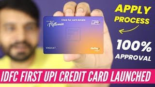 IDFC UPI Credit Cards Launched  100 Pre Approved for ALL  Apply Process 🔥🔥 [upl. by Niotna954]