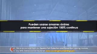 Fall Prevention and Protection Spanish Version Training Video [upl. by Kaylee]