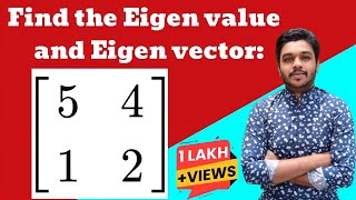 Eigen values and Eigen vectors  2 x 2 matrix  Problem Solved  Mathspedia [upl. by Seigler503]