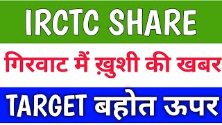 Irctc share latest news today  Irctc share target price  Irctc share target price tomorrow [upl. by Devina]