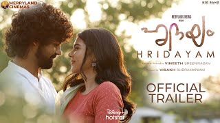 Hridayam  Official Trailer  Pranav Mohanlal Darshana Rajendran Kalyani Priyadarshan  18th Feb [upl. by How]