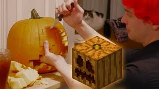 Halloween Minecraft Pumpkin Carving [upl. by Adas253]