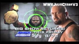 Big Show Returns  WWE SmackDown 10711 Promo WWE Raw 10311 [upl. by Tserof453]