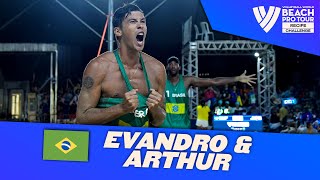 HOME VICTORY in Brazil 🇧🇷  EvandroArthur  Road to GOLD  beachprotour [upl. by Jaquith309]